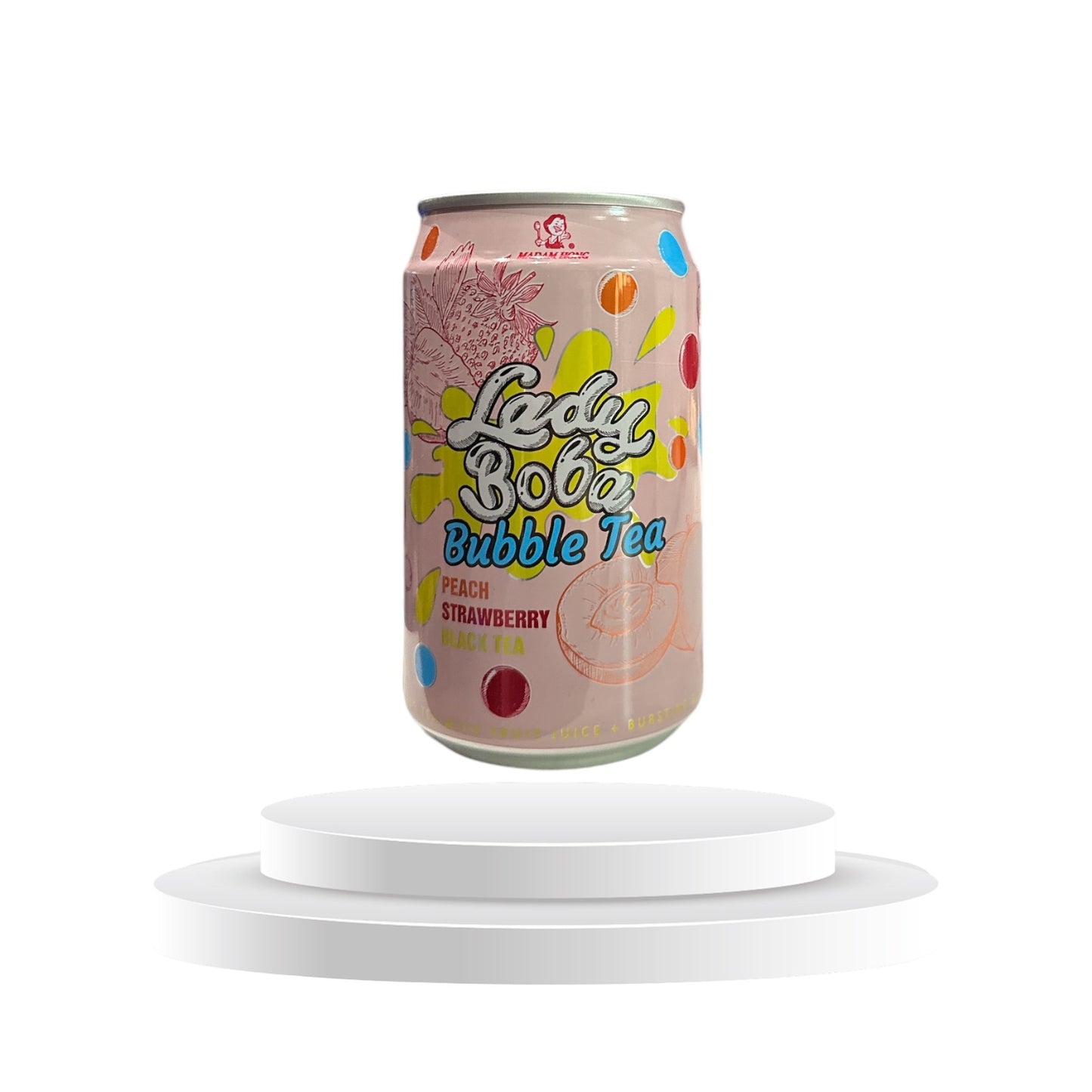 Bubble Tea Peach Stawberry Black Tea 320ml - Memo's Candy World GmbH