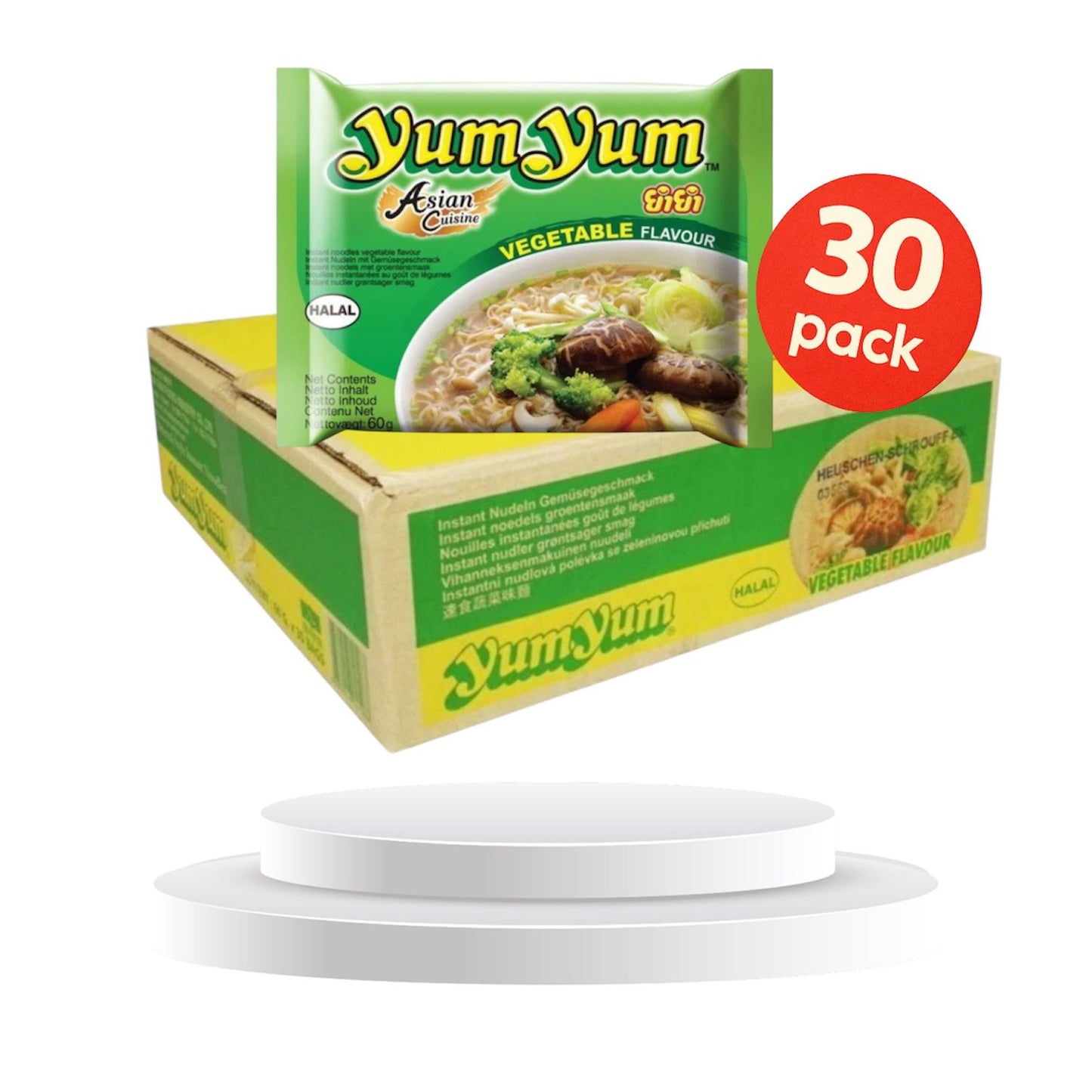 Yum Yum 30x60g Nudelsuppe Chicken, Shrimps, Duck, Beef oder Vegetarisch