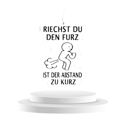 Duftbaum RIECHST DU DEN FURZ IST DER ABSTAND ZU KURZ - Memo's Candy World GmbH