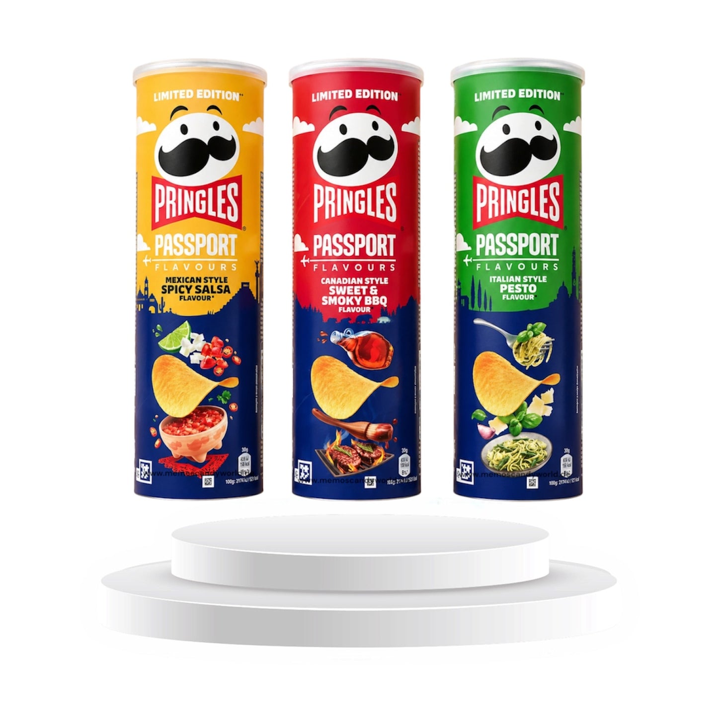 Pringles Passport Flavours – Limited Edition Mexican-Italian-Canadian Style