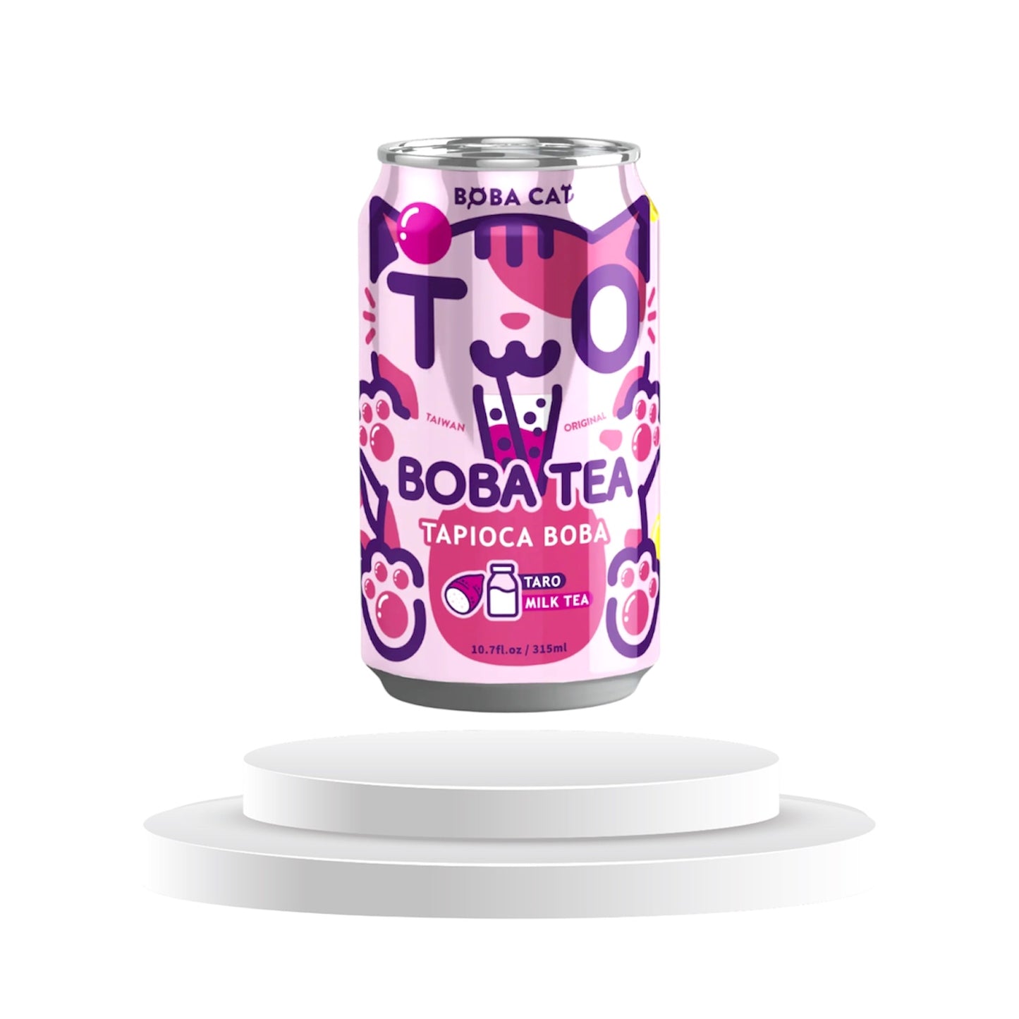 Boba Cat Taro Milk Tea Tapioca