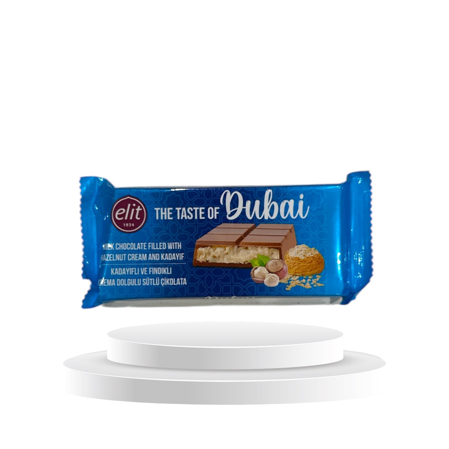 Elit Dubai Style Schokolade Haselnuss 90G - Memo's Candy World GmbH