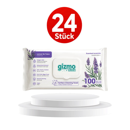 Gizmo Clean Surface Cleaning Towels Lavendelduft Oberflächen Reinigungstücher