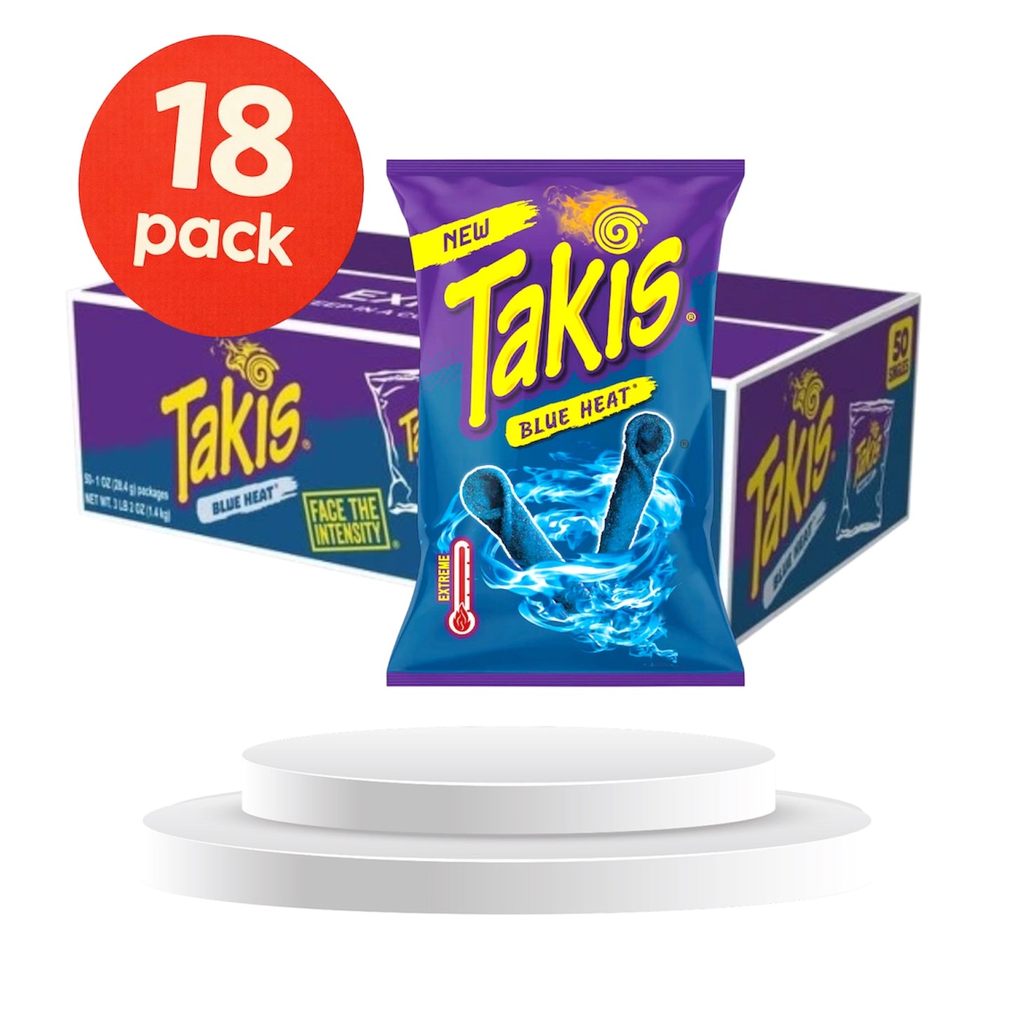18 pack Takis Blue Heat 100g