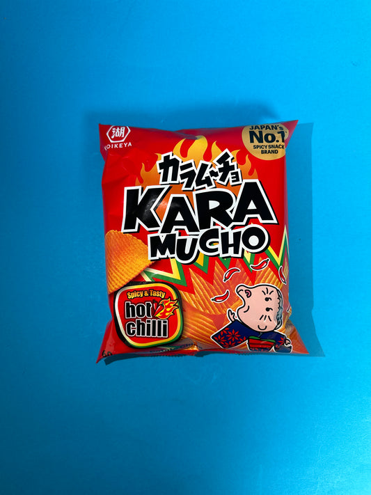 KOIKEYA Kara mucho Potato Chips Hot Chilli Flavour - Memo's Candy World GmbH