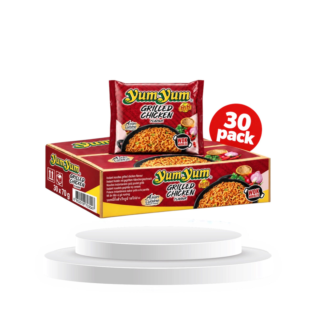 Yum Yum 30x60g Nudelsuppe Chicken, Shrimps, Duck, Beef oder Vegetarisch