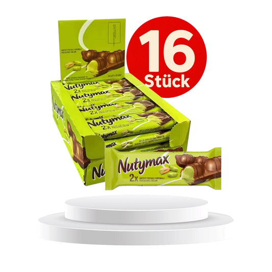 Nutymax Pistaziencreme Riegel in Milchschokolade