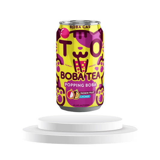 Boba Tea Passion Fruit & Lychee Tapioca