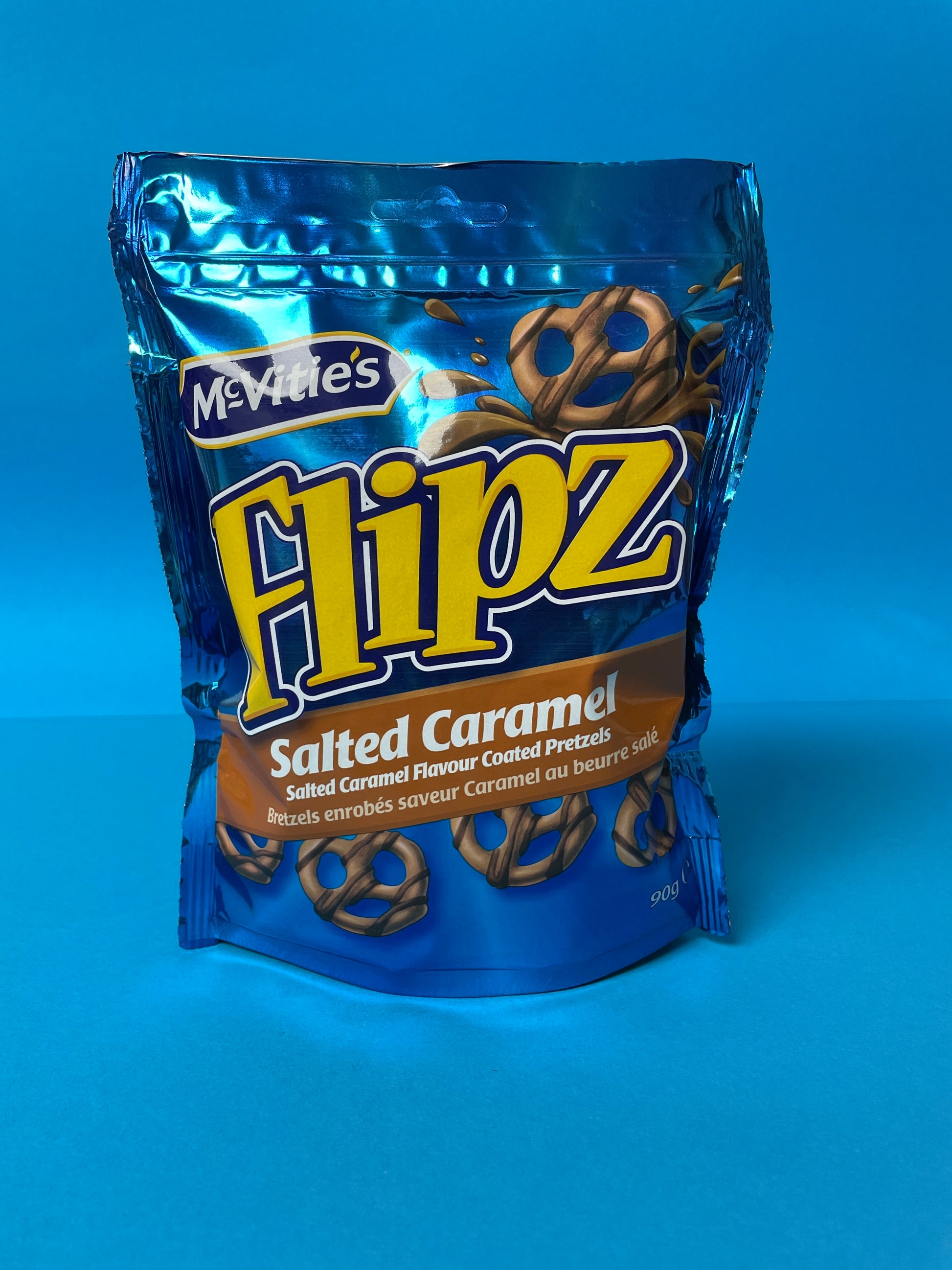 Flipz Salted Caramel Coated Pretzels 90g - Memo's Candy World GmbH