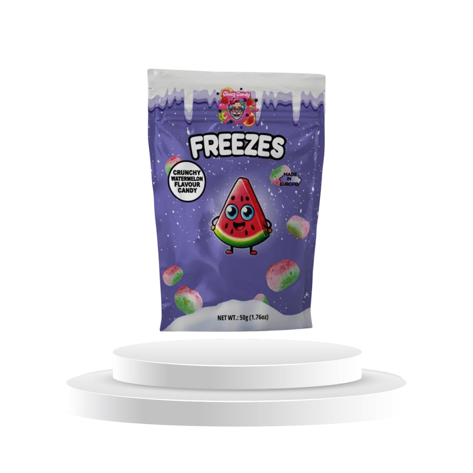 Chaos Candy Freezes Crunchy Watermelon Flavour Candy
