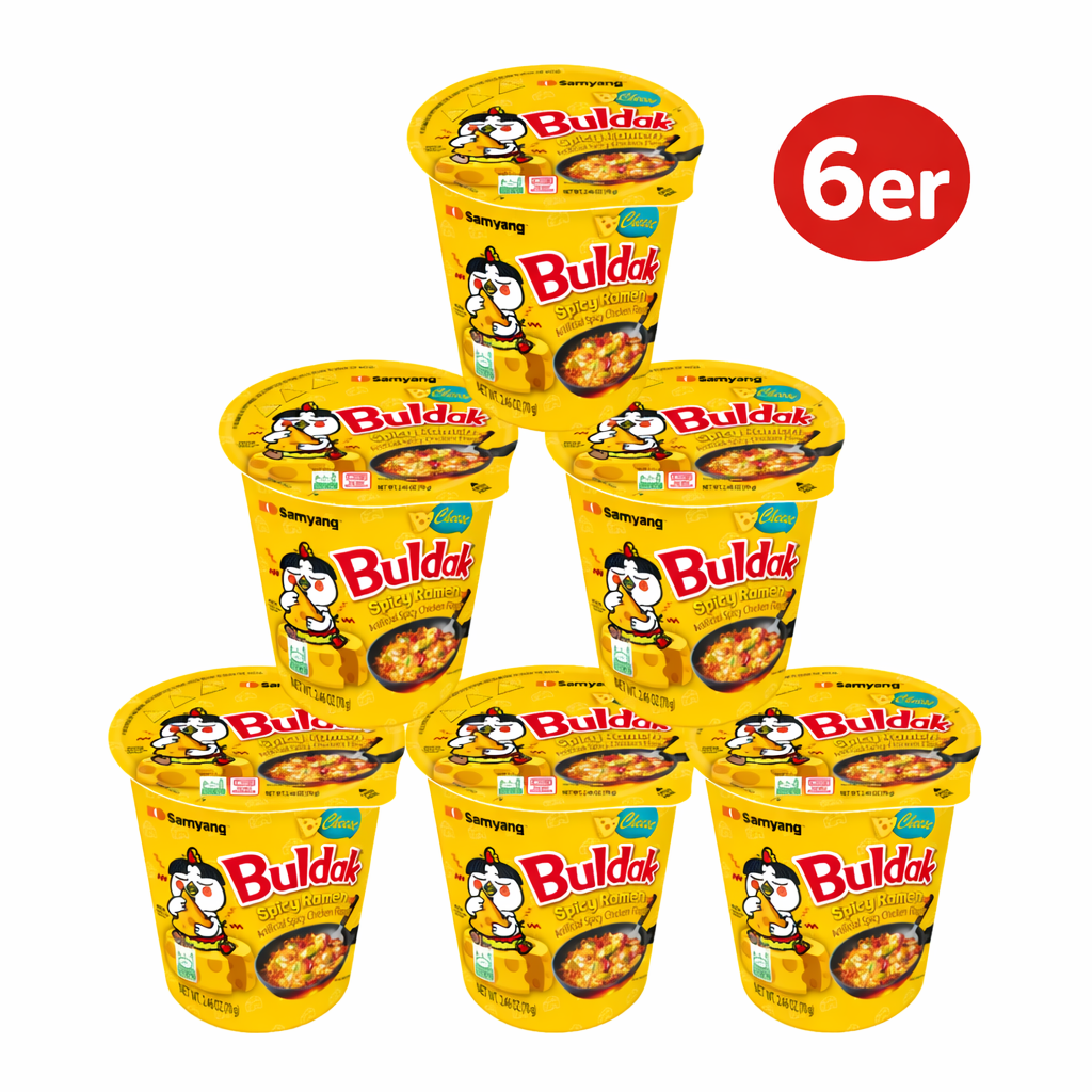 Buldak Cheese Cup 6er Pack