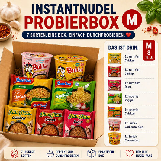 Instant Noodle Mix Box – Asia Nudeln Probierpaket