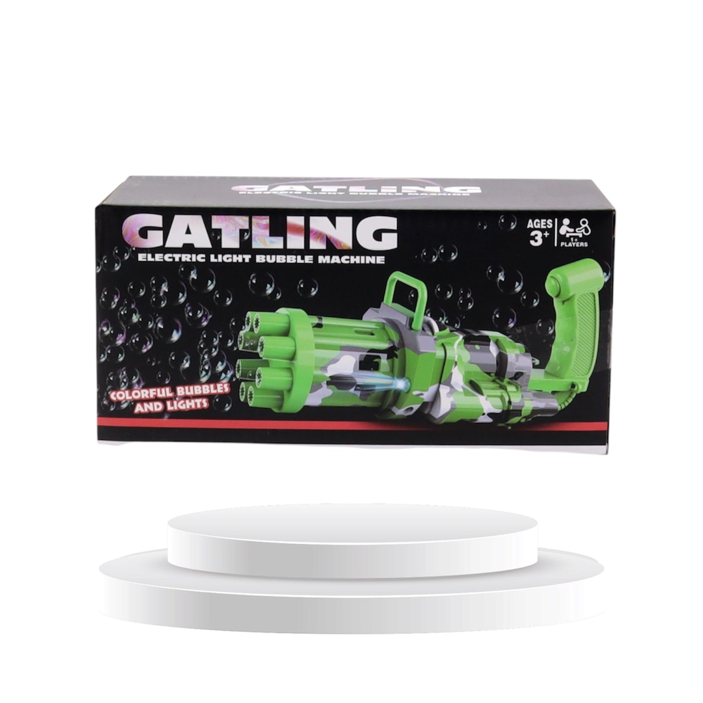 Gatling Bubble Gatling mit Licht -
Aufrufen Preistopper