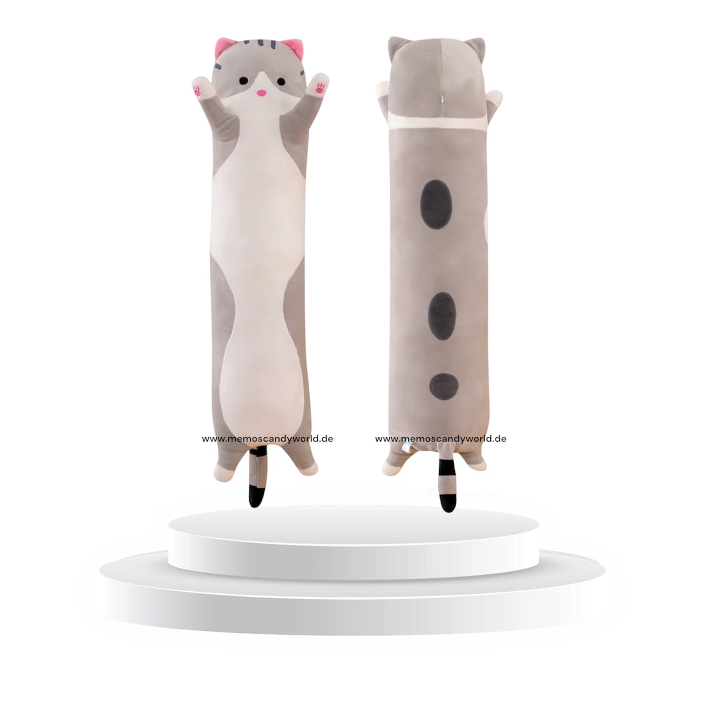Kuscheltier Katze 60 cm – Kuschelkissen aus Plüsch