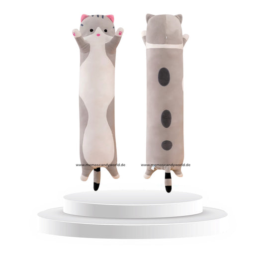 Kuscheltier Katze 60 cm – Kuschelkissen aus Plüsch