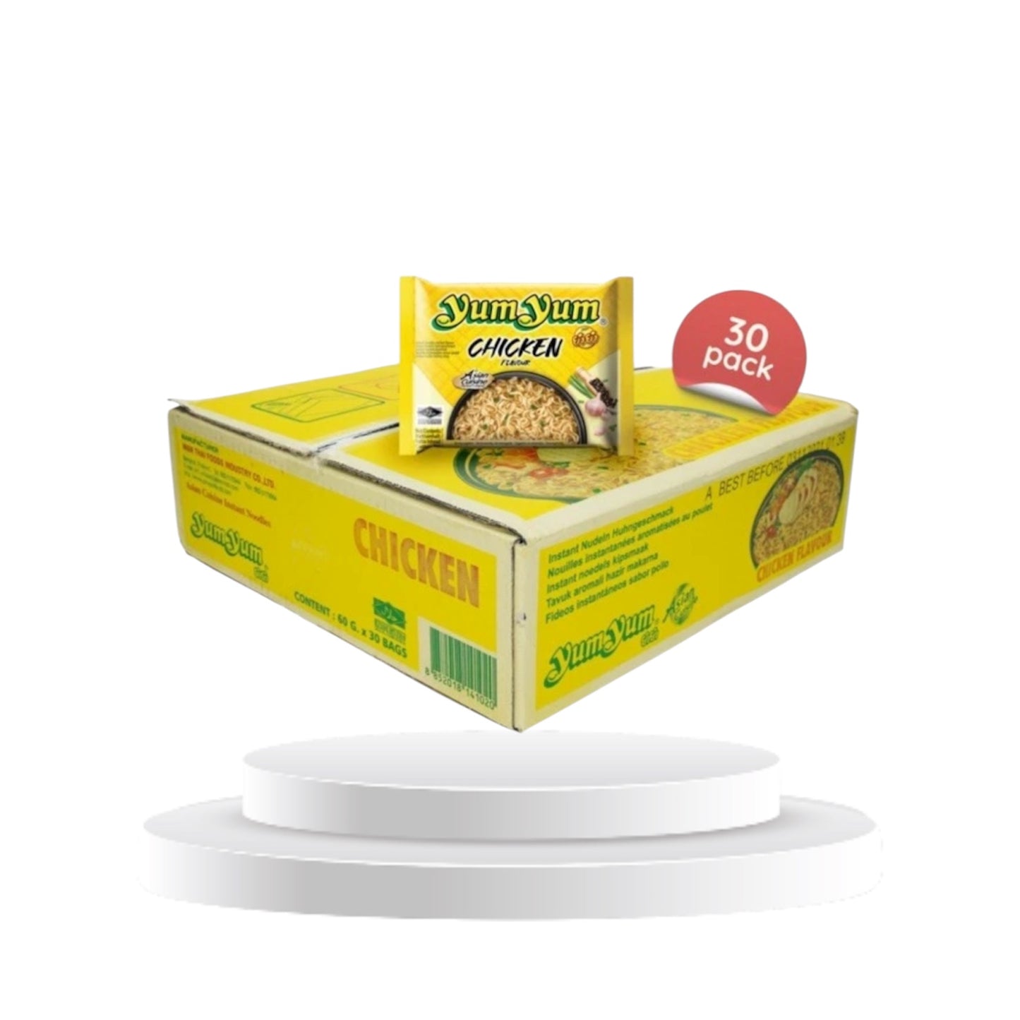 Yum Yum 30x60g Nudelsuppe Chicken, Shrimps, Duck, Beef oder Vegetarisch