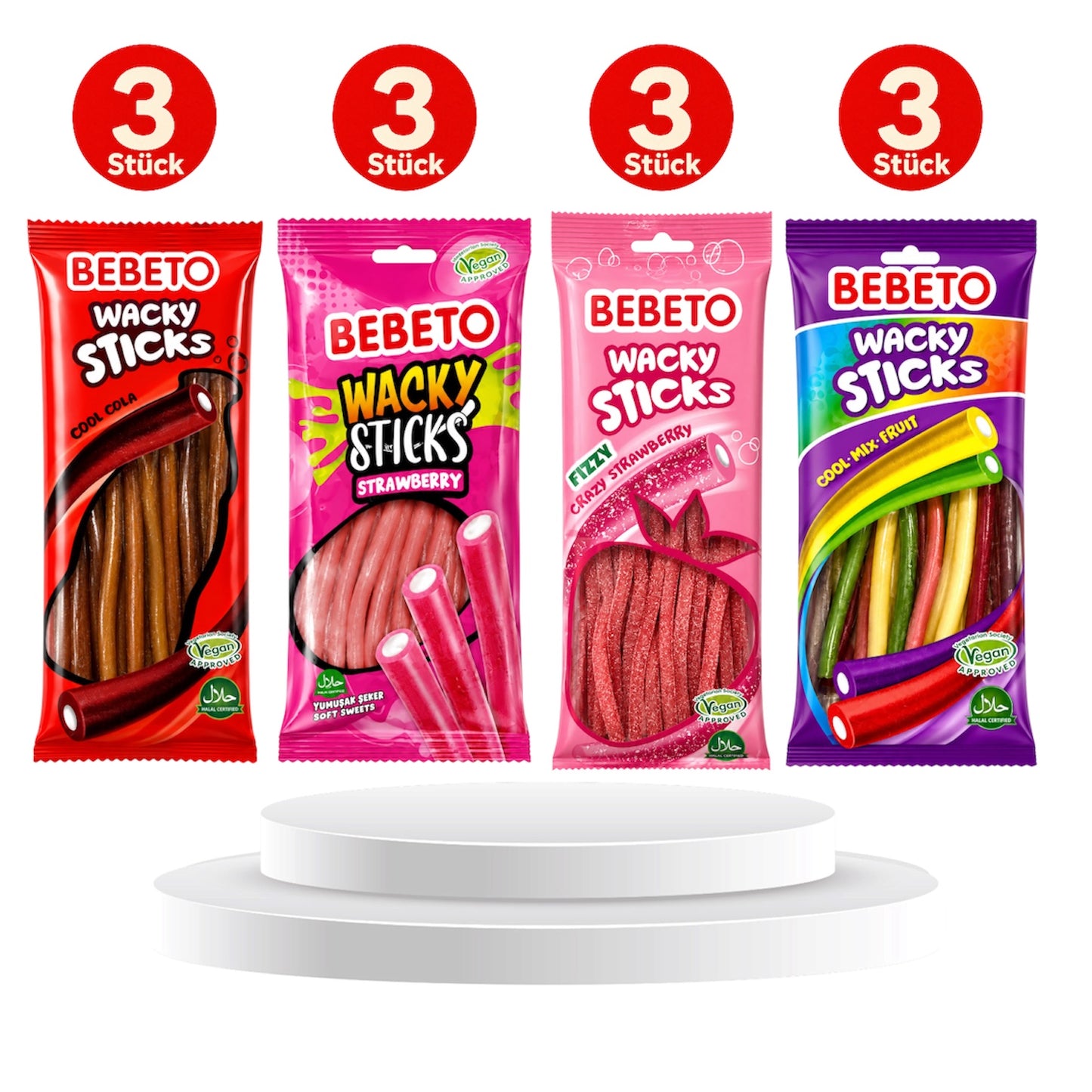 Bebeto Wacky Stick 4x3er Mix