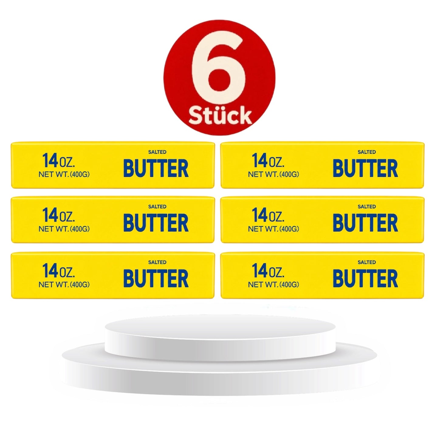 XXL Butter Squishy 400g – Realistische Anti-Stress Butter Attrappe