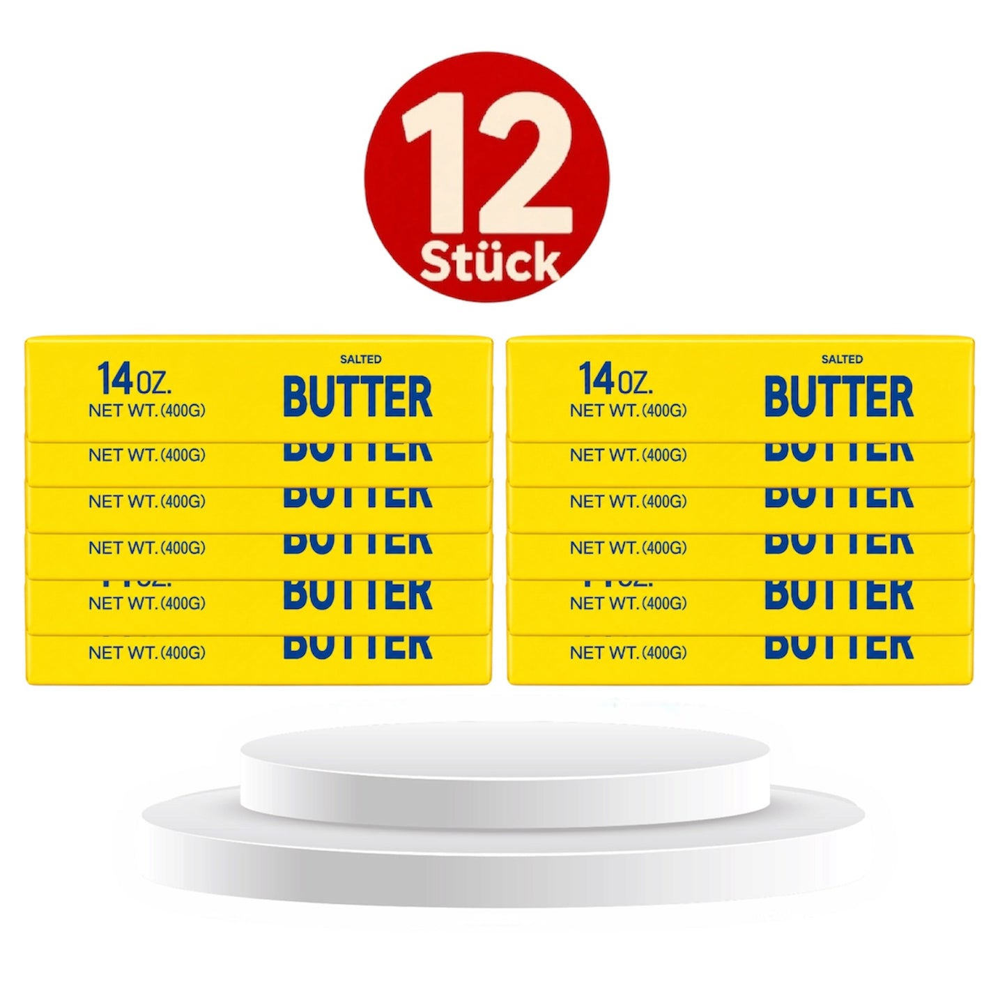 XXL Butter Squishy 400g – Realistische Anti-Stress Butter Attrappe