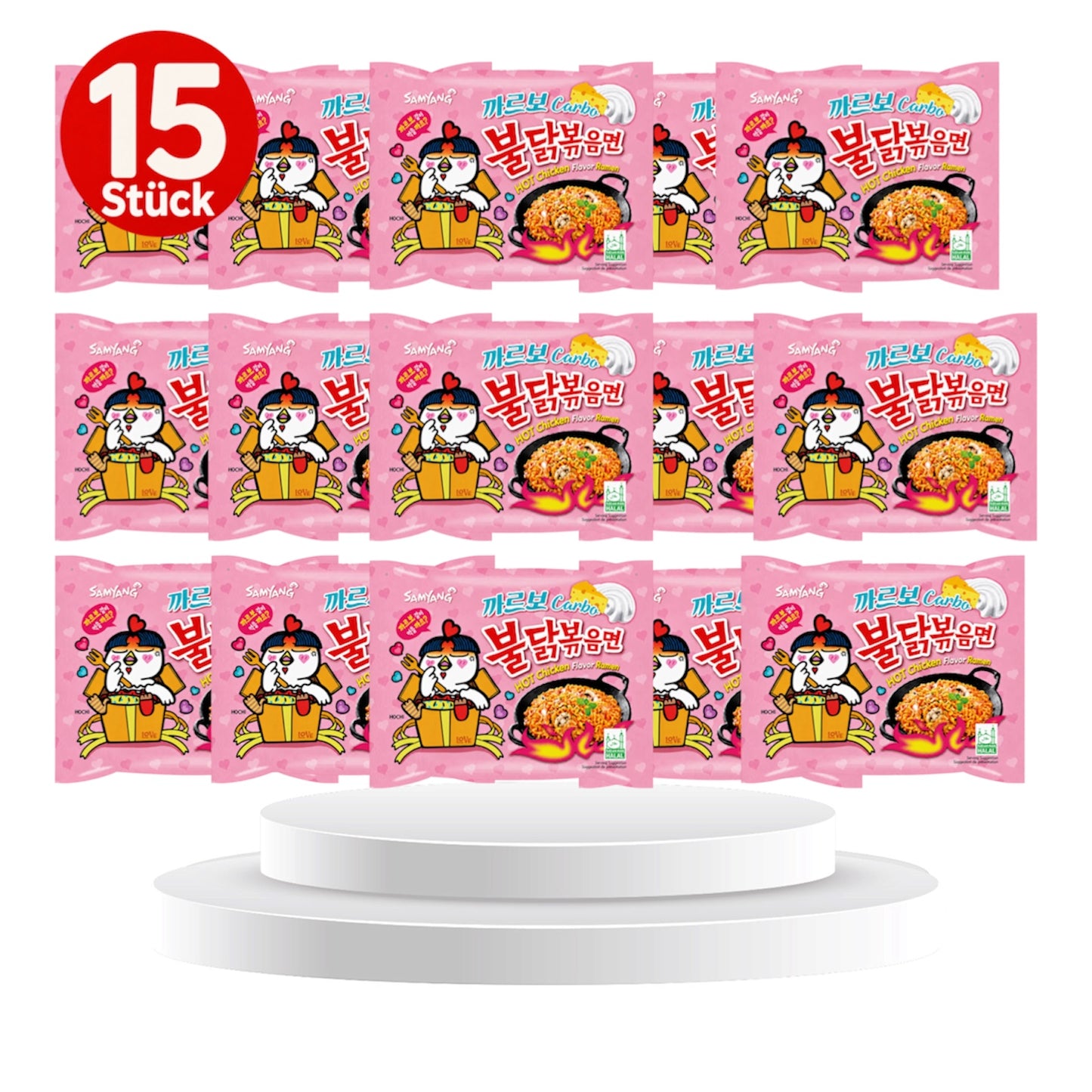 15er Samyang Buldak Cabonara und Cheese