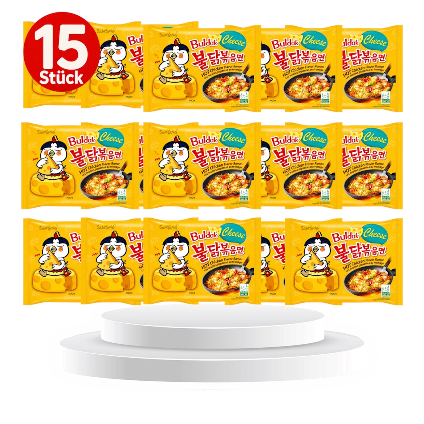15er Samyang Buldak Cabonara und Cheese