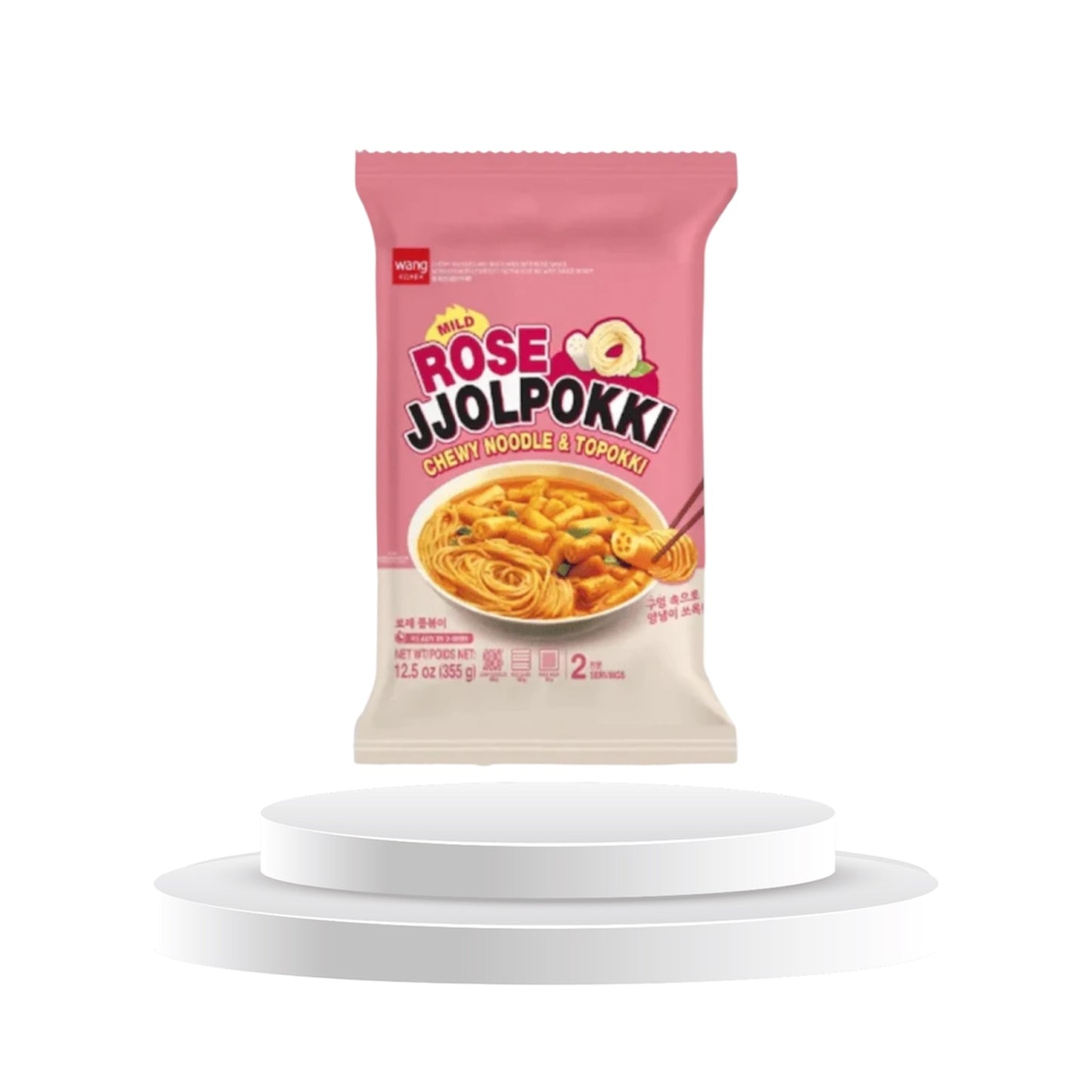 WANG Nudeln und Reiskuchen in Rosé-Soße (Jjolpokki) 355 g MHD 05.2026
