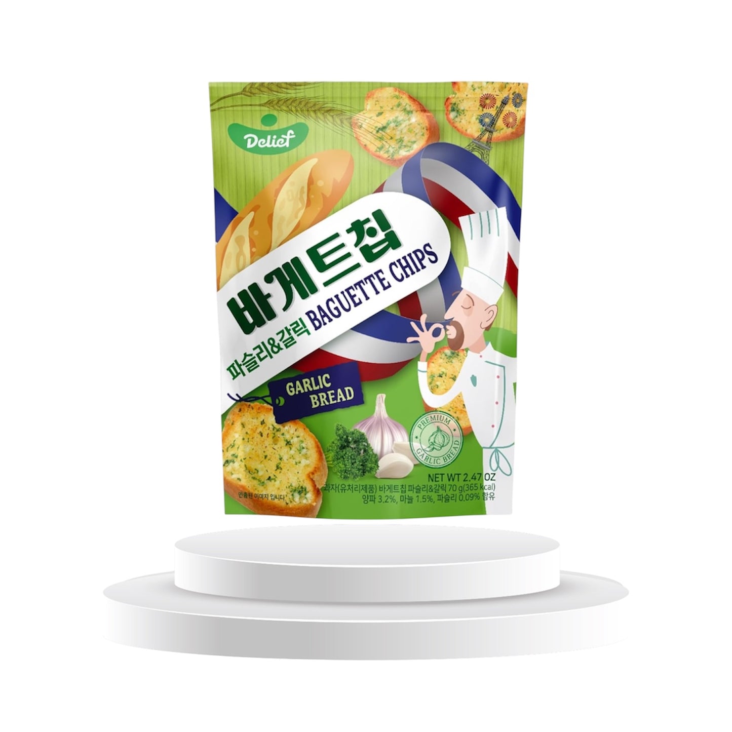 DELIEF Baguette Chips Petersilie & Knoblauch 70g