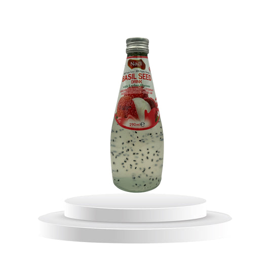 Nadi Basil Seed Drink mit Litschi