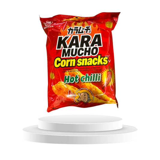 Koikeya Kara Mucho Hot Chilli Corn Snacks - Memo's Candy World GmbH