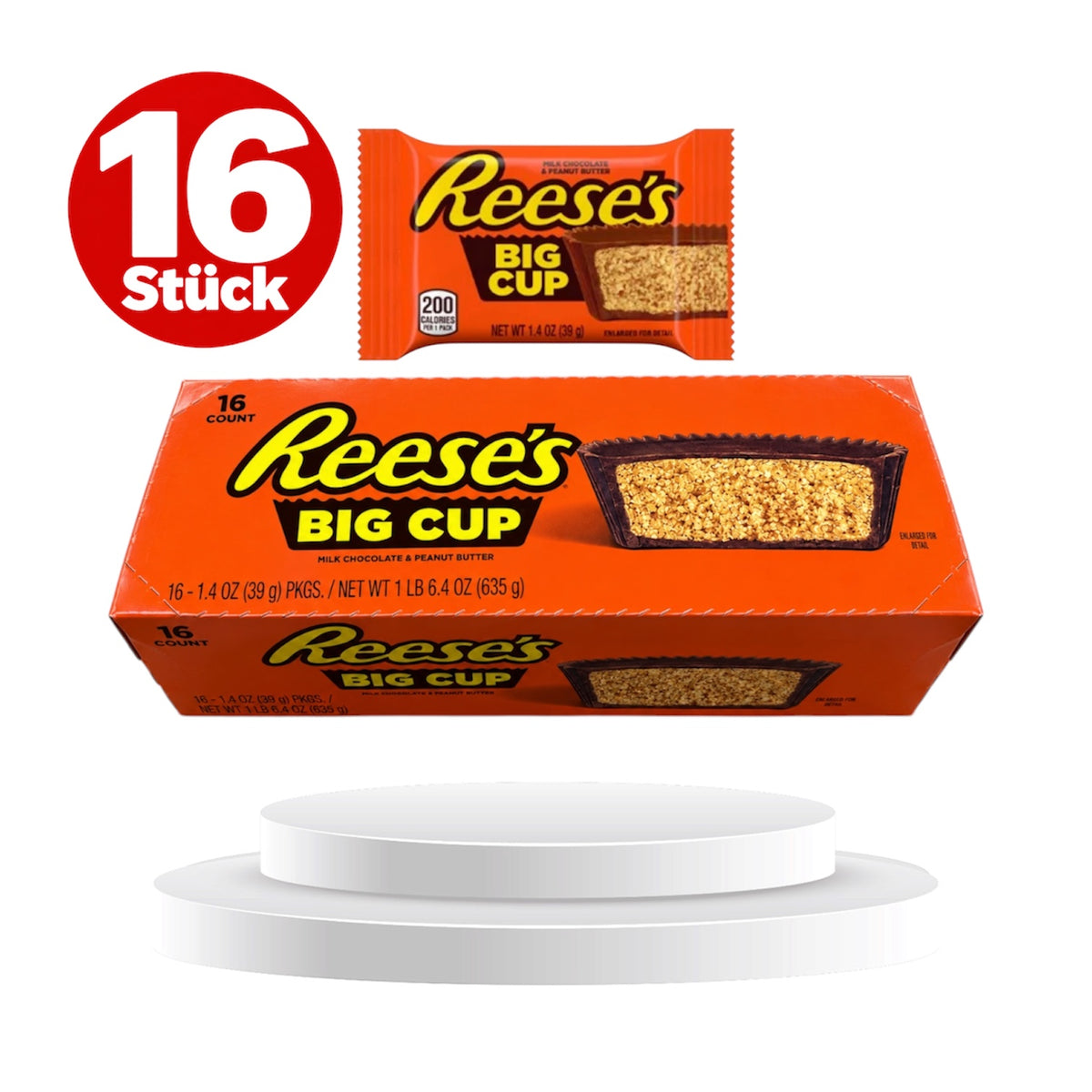 Reeses Big Cup 16 x 39g MHD 11.2026