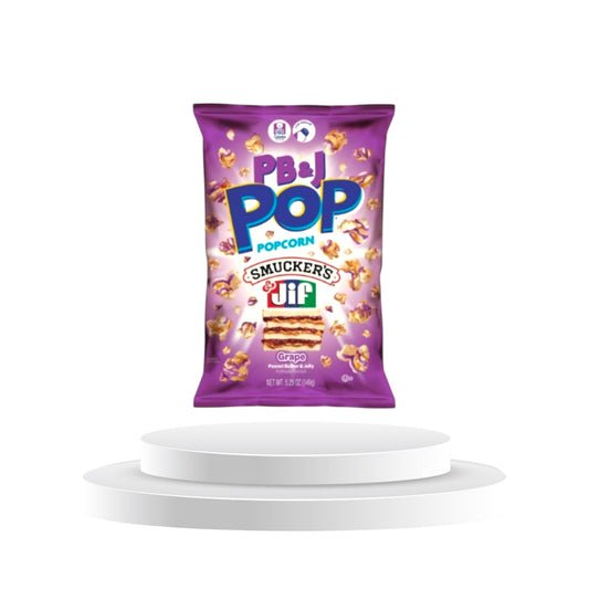 Popcorn Smuckers Jif Peanut Butter Jelly Grape - Memo's Candy World GmbH